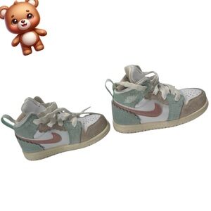 Adorable Nike Toddler Sneakers - White, Pink, Green